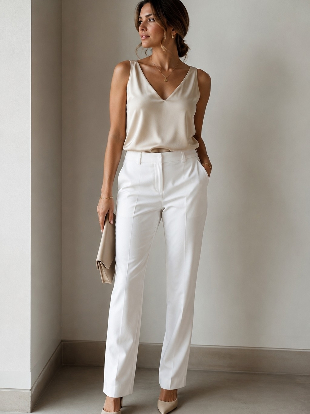 Zara White Pants. Size 6 USA / 38 EU
